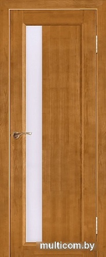 Межкомнатная дверь Юркас Вега ЧО 6 80x200 (светлый орех, стекло мателюкс матовое)