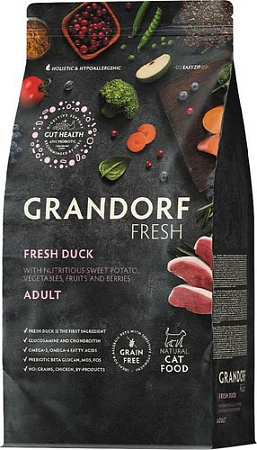 Сухой корм для кошек Grandorf Adult Fresh Duck&Sweet Potato (2кг)