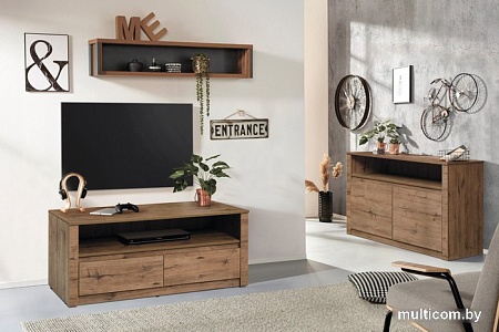 Тумба Рэйгрупп Bromo ТК-07 2D 130x80x51 ТВ-07 VL (дуб веллингтон)