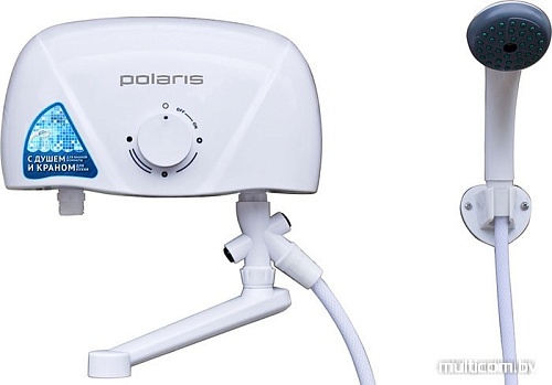 Проточный электрический водонагреватель кран+душ Polaris Orion 5.5 ST