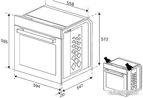 Электрический духовой шкаф Indesit IFE 3644 BL