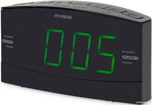 Настольные часы Hyundai H-RCL238 (зеленый)