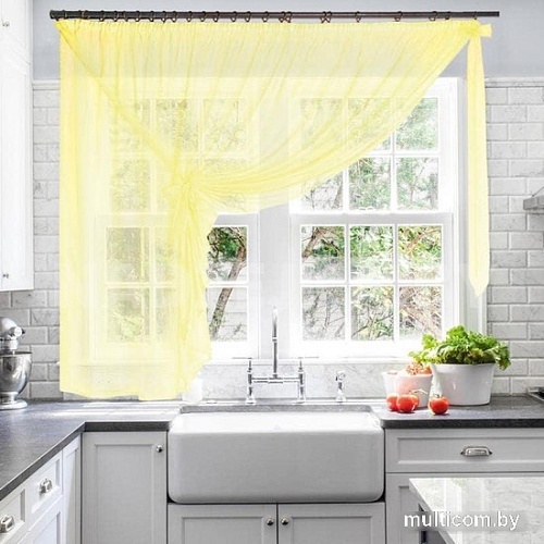 Тюль Nivasan Лейла-10 2.9x1.7 м (лимон)