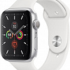 Умные часы Apple Watch Series 5 44 мм (серебристый алюминий/белый спортивный)