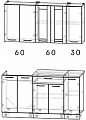 Кухня Интерлиния Мила 15 (дуб золотой)