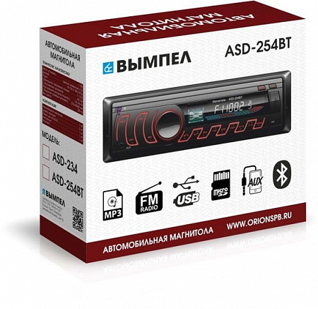 USB-магнитола Вымпел ASD-254 BT