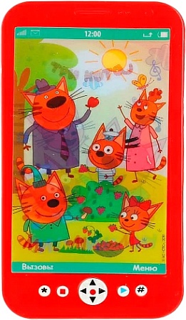 Интерактивная игрушка Умка Музыкальный телефон Три Кота B1507473-R10