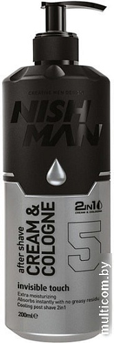 Крем после бритья Nishman 05 After Shave Cream Cologne Invisible Touch 2 in 1 (200 мл)