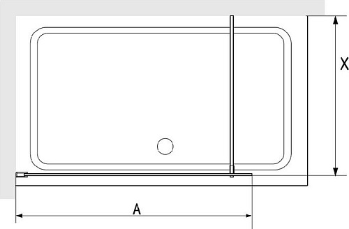 Душевая стенка RGW WA-08G 06100812-156 120 (золото/ребристое стекло)