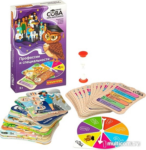 Развивающая игра Bondibon Умная сова. Профессии и специальности ВВ4005