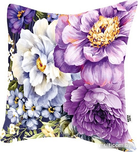Декоративная подушка Mega Toys Георгины сиреневые 01059