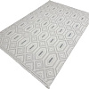 Ковер для жилой комнаты Radjab Carpet Поло Прямоугольник EN 262 12446RK (0.8x1.5, Cream/L.Grey)