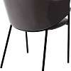 Стул с подлокотниками M-City Dill 628M03773 (bluvel-14 серый велюр/черный)