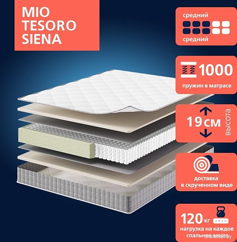 Матрас Mio Tesoro Siena 90x200 (джерси трикотаж)