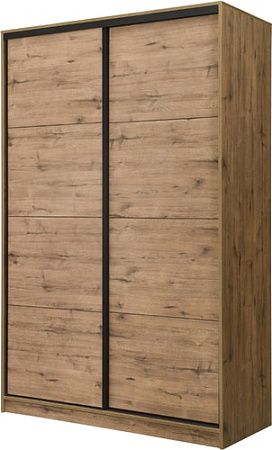 Шкаф-купе Рэйгрупп Bromo VVH 03 РГ-11.03 B 140 VVH 140x220.5 (дуб велингтон/черный)