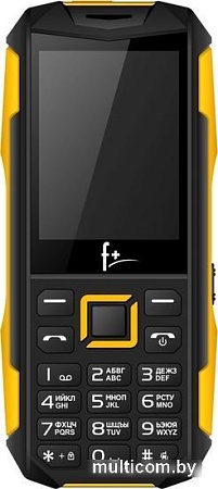 Кнопочный телефон F+ PR240 (черный/желтый)