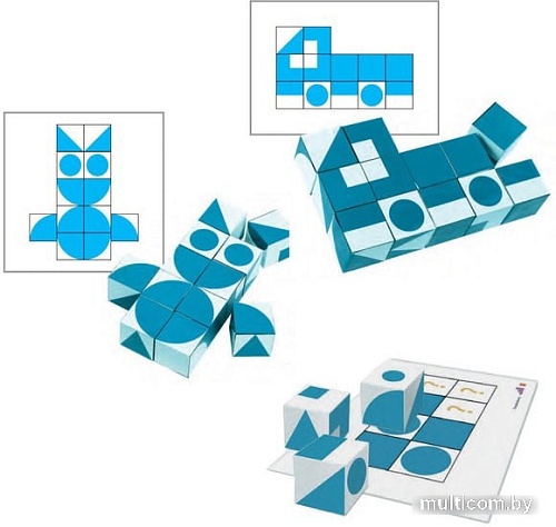 Кубики Айрис-Пресс Умные кубики. Силуэты 27490