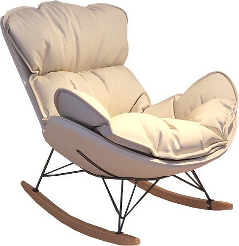 Кресло-качалка Mio Tesoro Монга (белый)