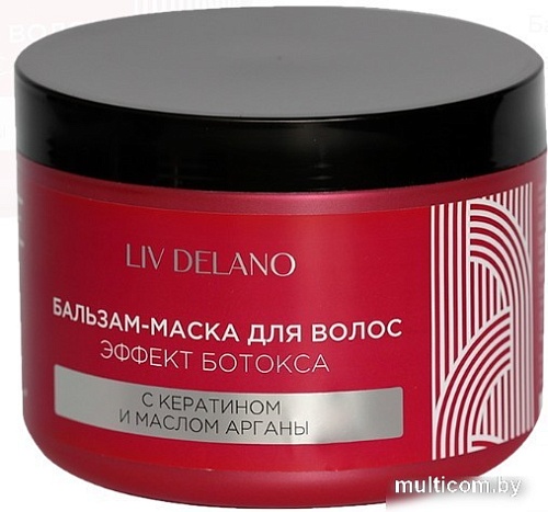 Бальзам Liv Delano Бальзам для волос с кератином и маслом арганы 500 мл
