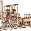 Сборная модель Eco-Wood-Art Локомотив с резиномотором