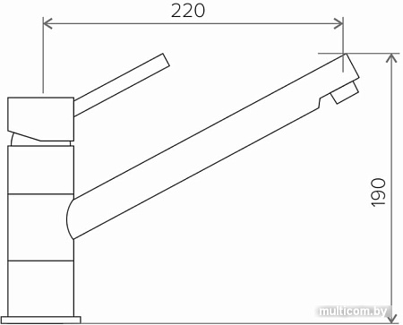 Смеситель Tolero Tenerife (хром)