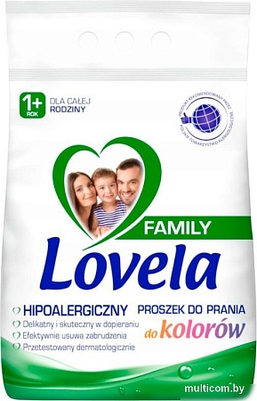 Стиральный порошок Lovela Family для цветного белья гипоаллергенный 2.1 кг