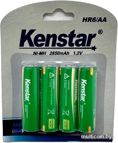 Аккумулятор Kenstar HR6/AA Ni-Mh 2850mAh BL-4 KS-HR6-2850-BL4
