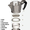 Гейзерная кофеварка Bialetti Aeternum Elegance Bianca (6 порций)