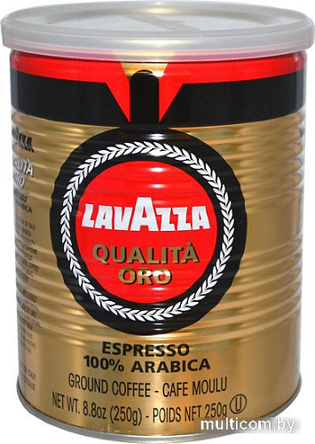Кофе Lavazza Qualita Oro молотый в банке 250 г