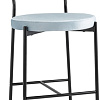 Стул Stool Group Барбара полубарный (велюр серо-голубой/черный)