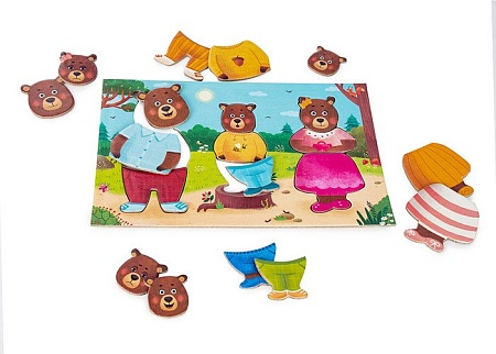 Мозаика/пазл Genio Kids Семья медведей 2307C