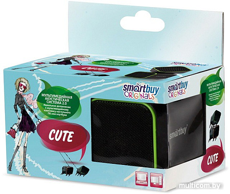 Акустика SmartBuy Cute (черный/зеленый) [SBA-2580]