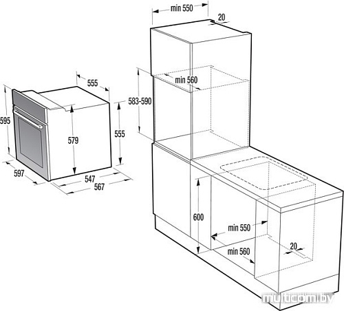 Духовой шкаф Gorenje BO658ORAW