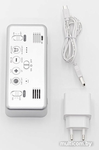 Настольные часы ArtStyle CL-S80WBL (серебристый)