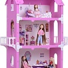 Кукольный домик Krasatoys Екатерина с мебелью 000263 (белый/розовый)