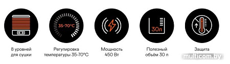Сушилка для овощей и фруктов Garlyn D-11