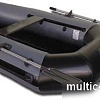 Гребная лодка Vivax К220 с ковриком-сланью (без киля, серый/черный)