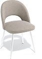 Стул Kenner 148 KS (белый/микровелюр бежевый)