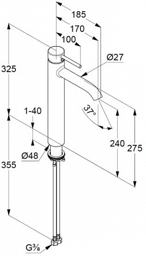 Смеситель Kludi Bozz 382860576