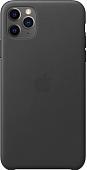 Чехол Apple Leather Case для iPhone 11 Pro Max (черный)