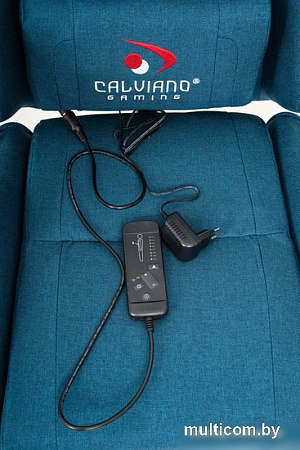 Кресло Calviano Avanti Ultimato (синий, с подножкой)