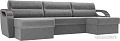 П-образный диван Лига диванов Форсайт 100833 (серый)