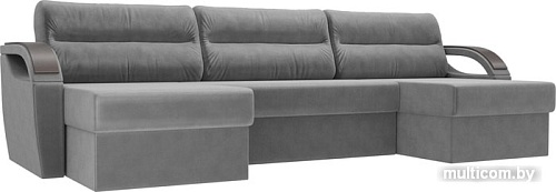 П-образный диван Лига диванов Форсайт 100833 (серый)