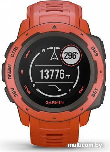 Умные часы Garmin Instinct (красный)