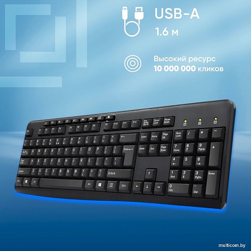 Клавиатура Oklick 305M (черный)