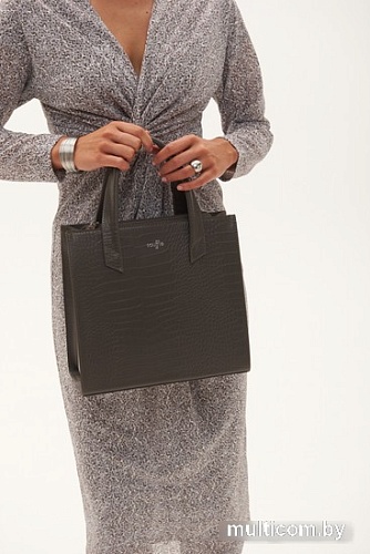 Женская сумка Souffle 124 1245011 (серый/теплый кайман/эластичный)