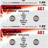 Батарейки Camelion LR60 10 шт. [AG1-BP10]