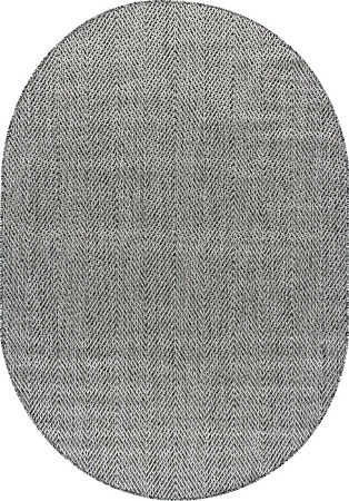 Циновка Merinos Kair S156-OVAL-DARK GRAY (1х2)