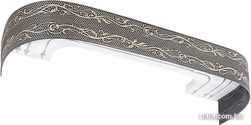 Карнизы для штор Legrand Элиза (1.6 м, графит/серебристый)