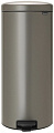 Brabantia Pedal Bin NewIcon 30 л (платиновый)